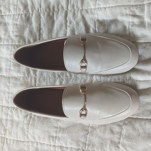 Coach Haley leather bit loafer chalk